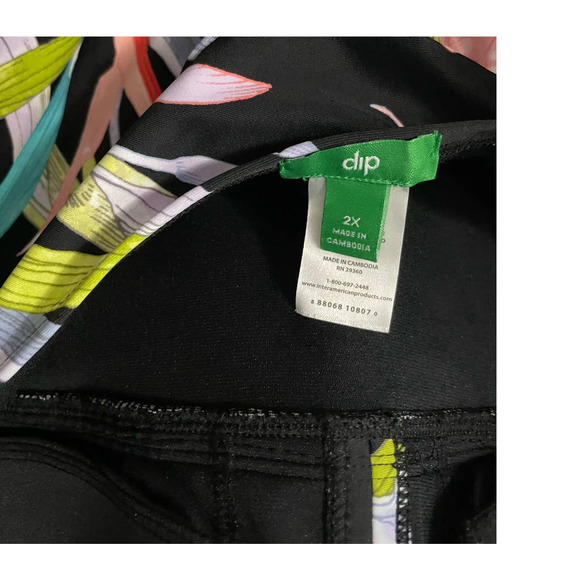 NWT Dip Women's Curvy Tropical Halter Bathing Suit Size 2X - Picture 4 of 5